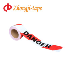 red/white danger printing warning tape